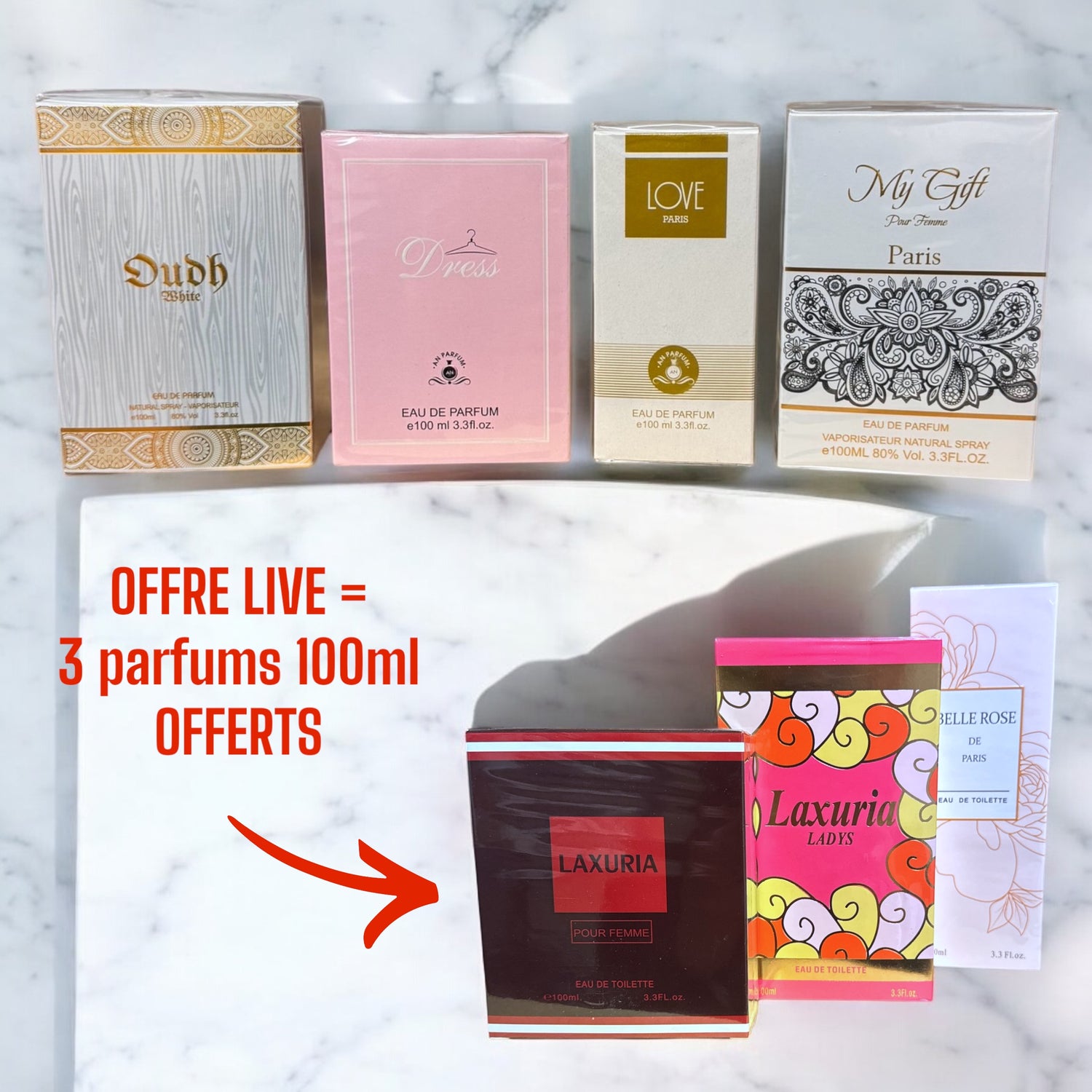 Lot Numéro 73 - 4 parfums femme + OFFRE LIVE