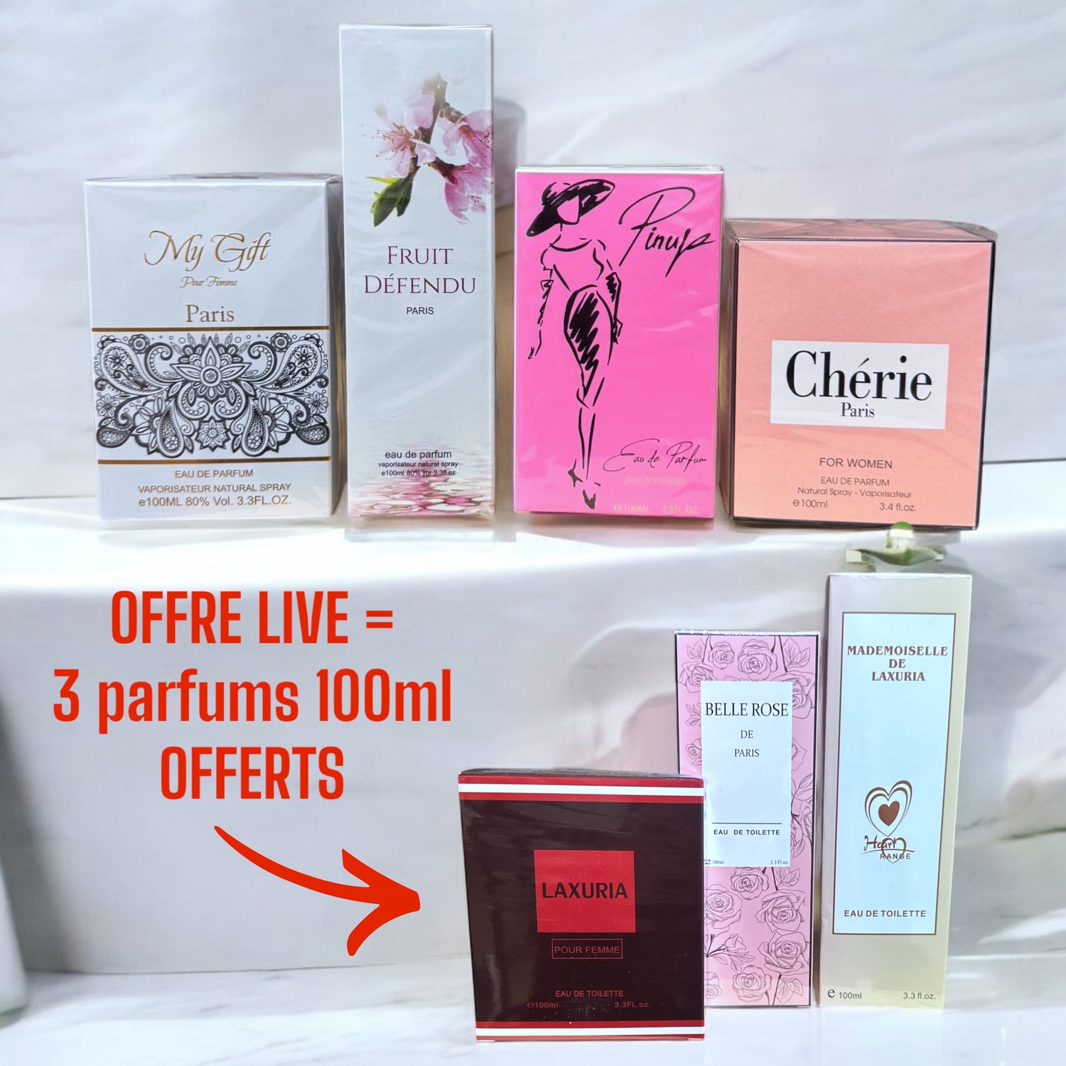 Lot Numéro 84 - 4 parfums femme + OFFRE LIVE